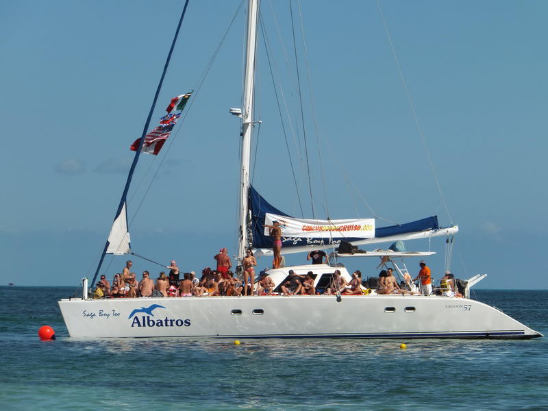 Cancun Catamaran naked tour {CAPTION}