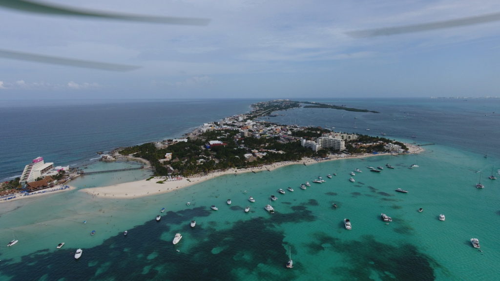 Isla Mujeres Playa Norte aereal