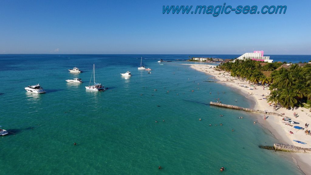Isla Mujeres aerial view