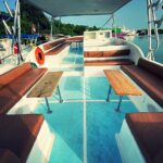 Small private catamaran at Isla Mujeres