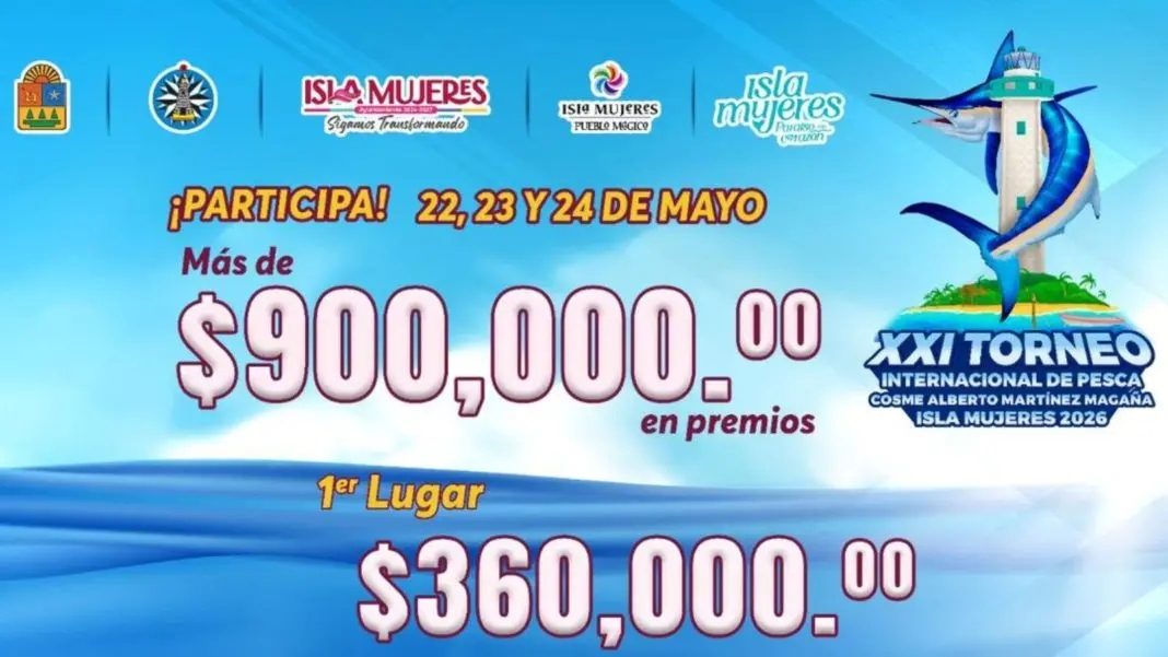 Torneo de pesca Isla Mujeres mayo 2026
